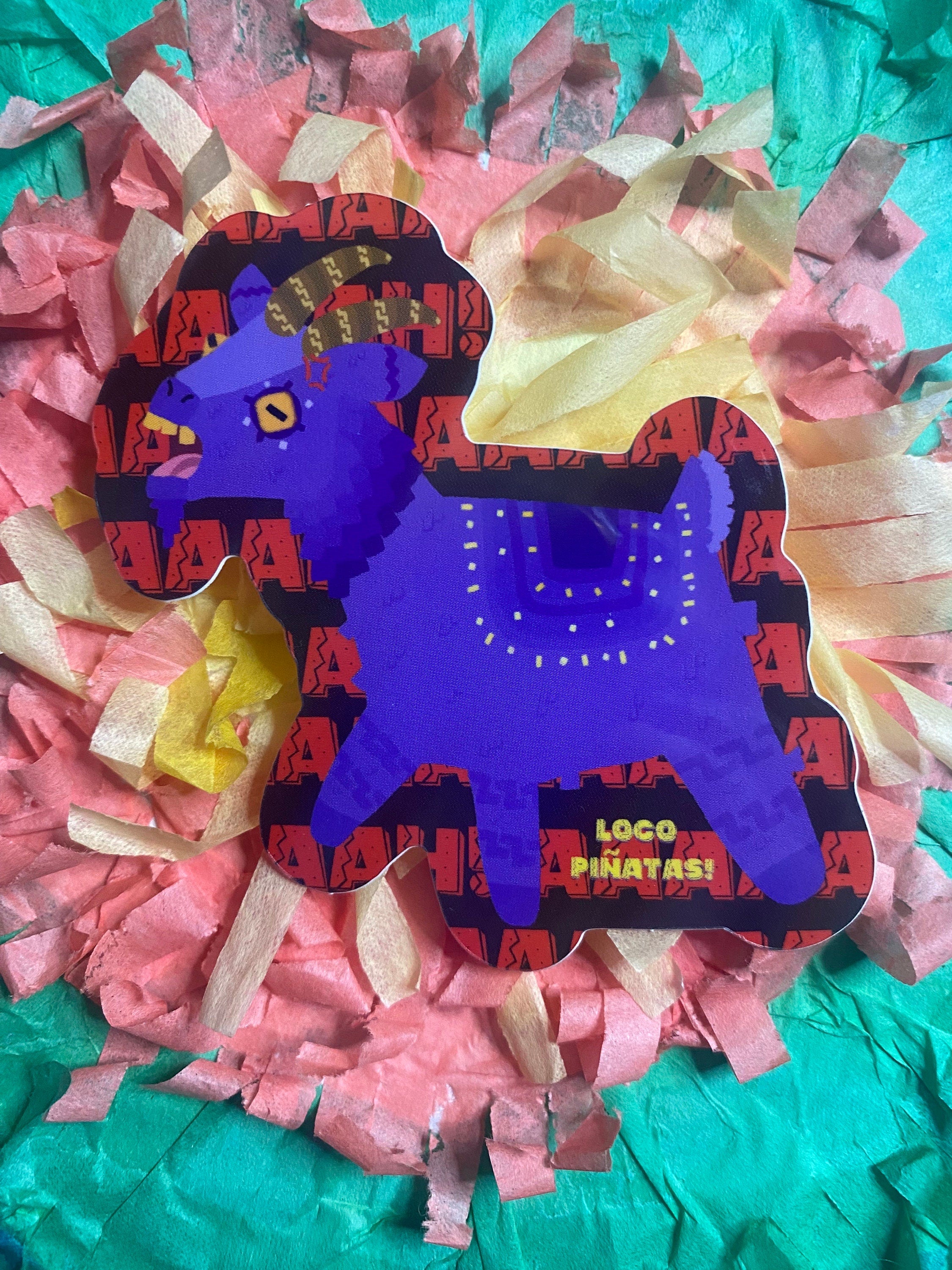 Screaming Goat Piñata Sticker